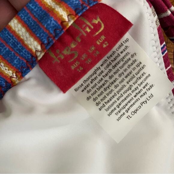 Tigerlily $98 Pushti Argentina Boho Tassel Bikini Top US 10 NWOT - Picture 8 of 9